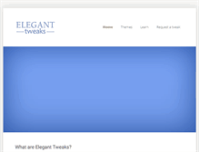 Tablet Screenshot of eleganttweaks.com